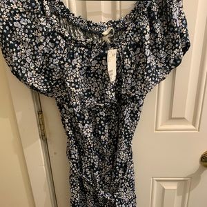 H&M off the shoulder one piece floral skort